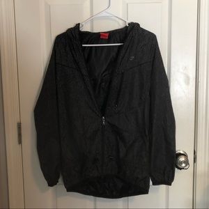 Black Nike Windbreaker Light up